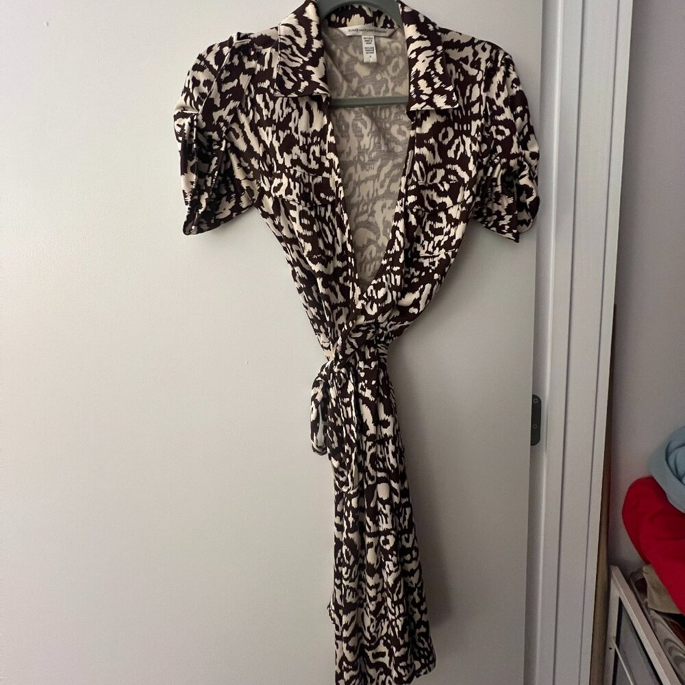 DVF Silk Printed Wrap Dress